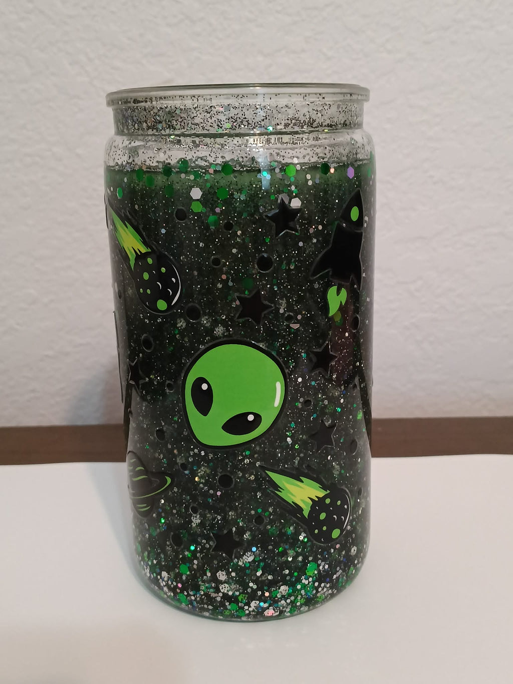 Alien Galaxy 16oz Snowglobe Cup