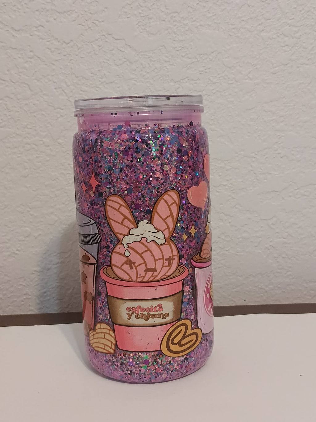 Cafecito y Chisme Bunny Snowglobe Cup