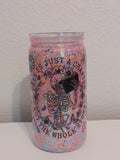 This Is Just A Chapter Skeleton Snowglobe Cup