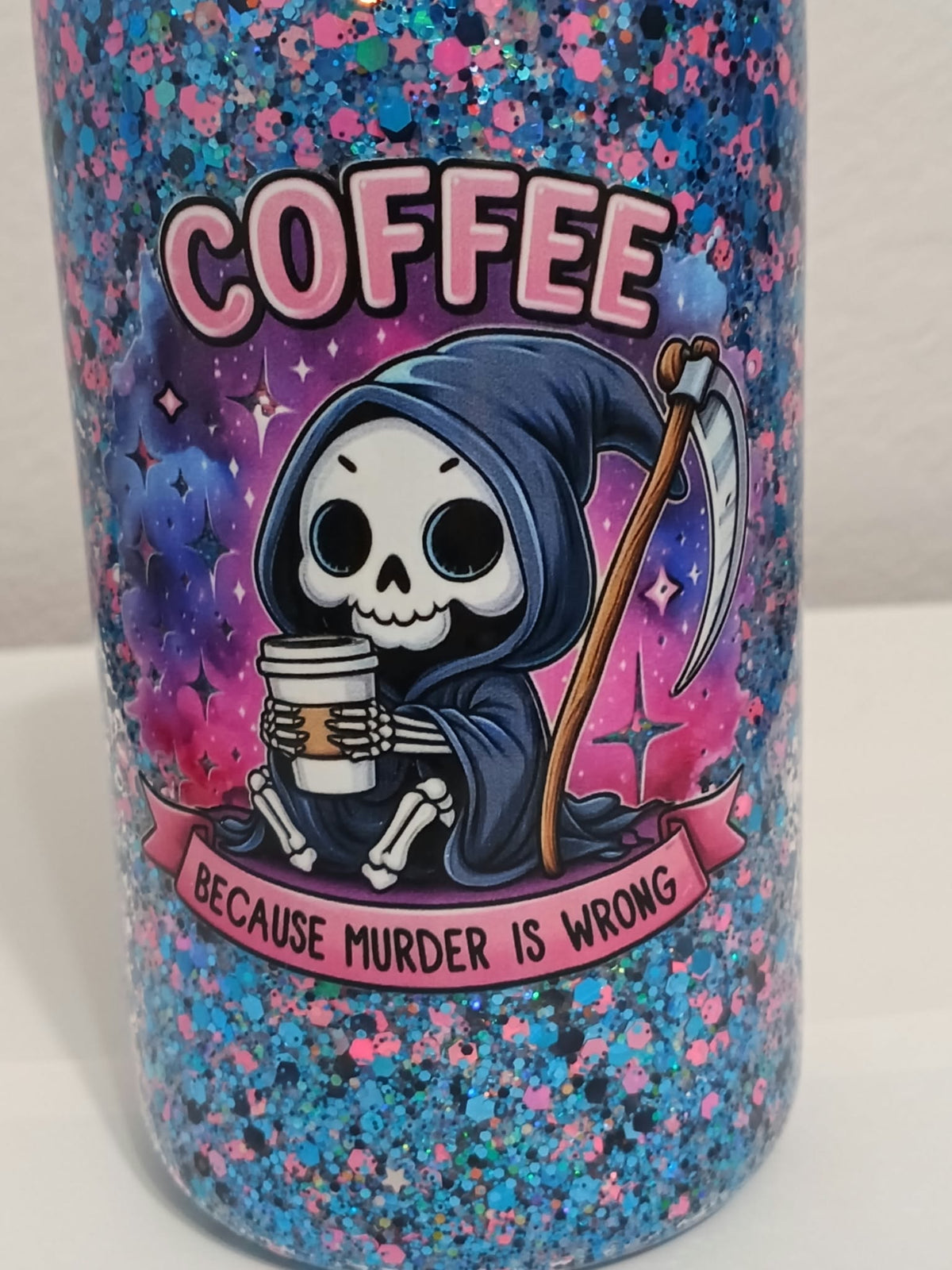 Coffee Because M*rder Is Wrong Coffee Cup