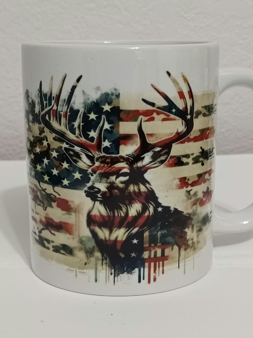 Patriotic Deer Mug