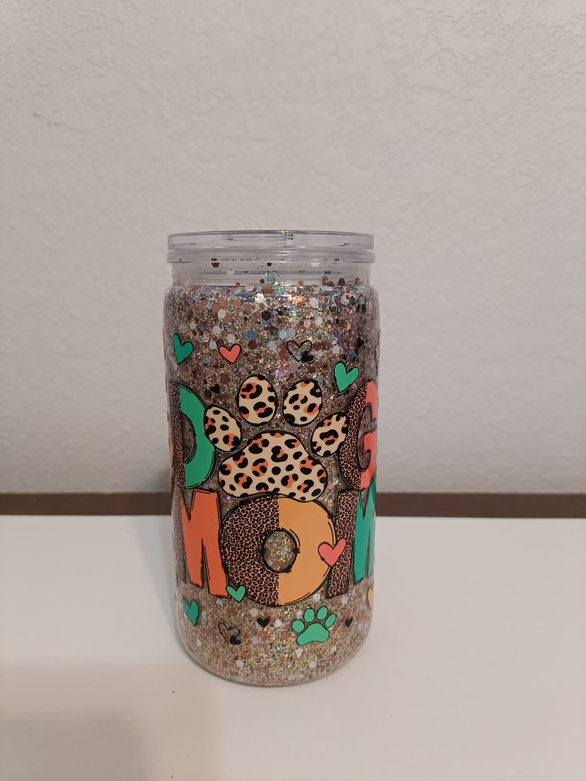 Dog Mom Snowglobe Cup – 16oz
