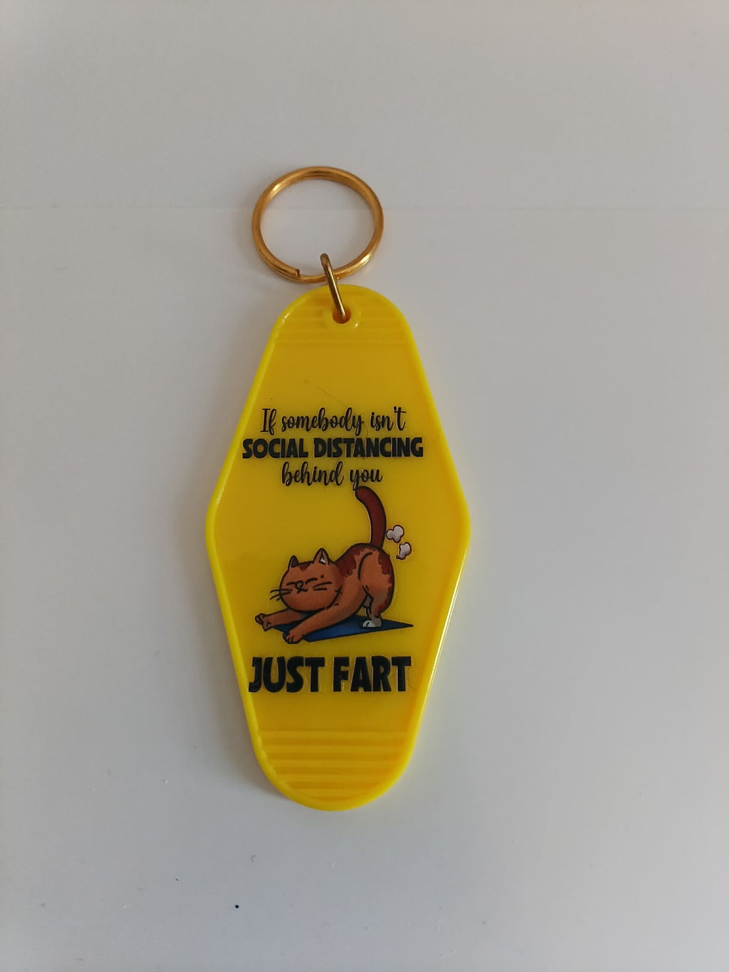 If Somebody Isn't Social Distancing Behind You Just Fart Keychain