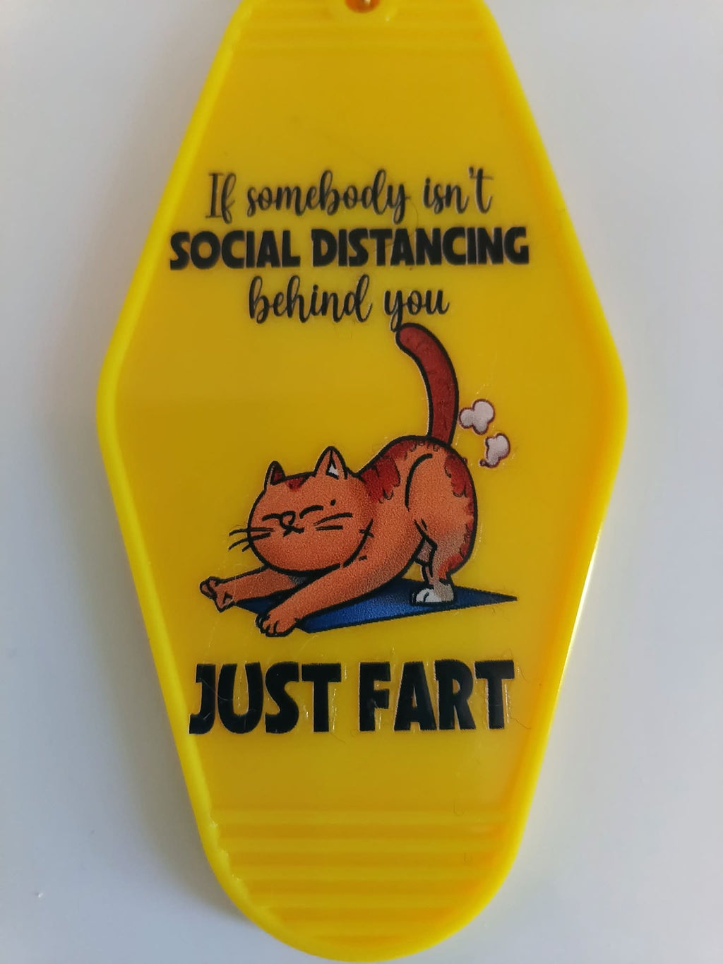 If Somebody Isn't Social Distancing Behind You Just Fart Keychain