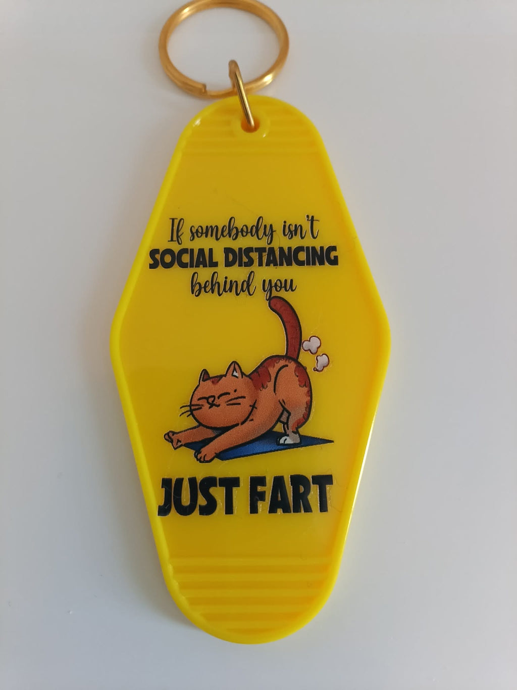 If Somebody Isn't Social Distancing Behind You Just Fart Keychain