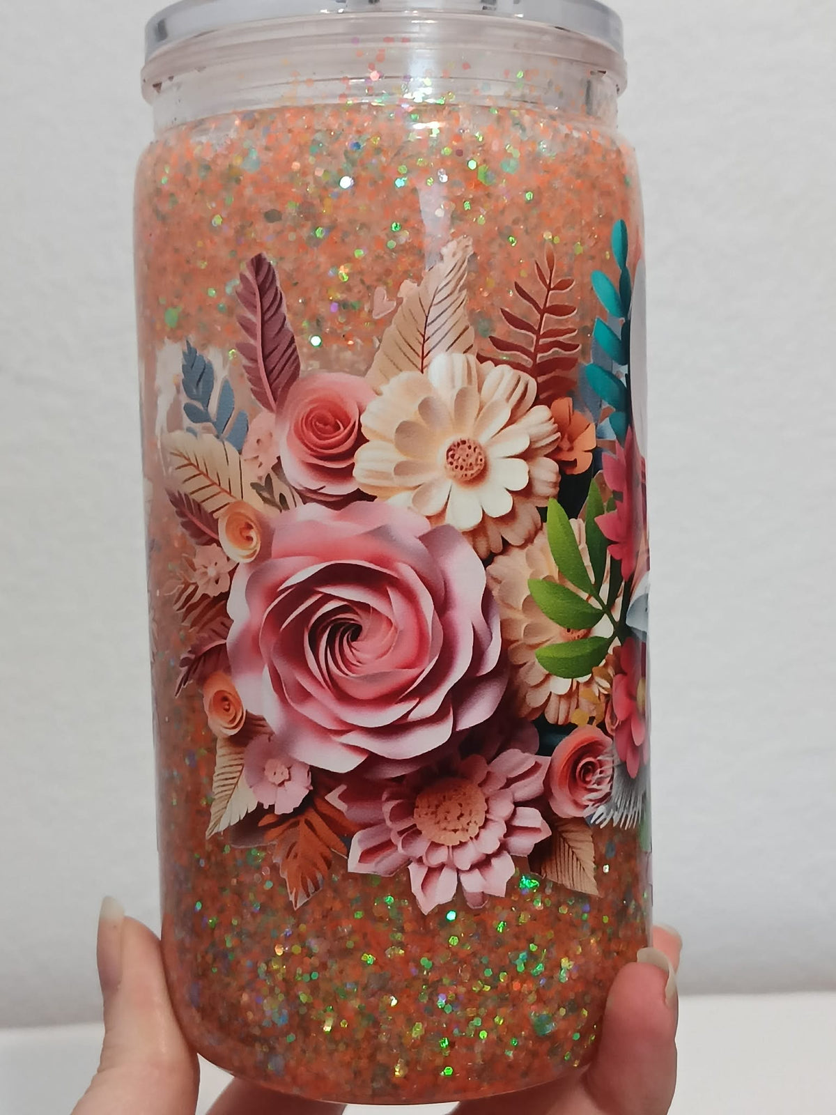 Floral Fox Snowglobe Cup