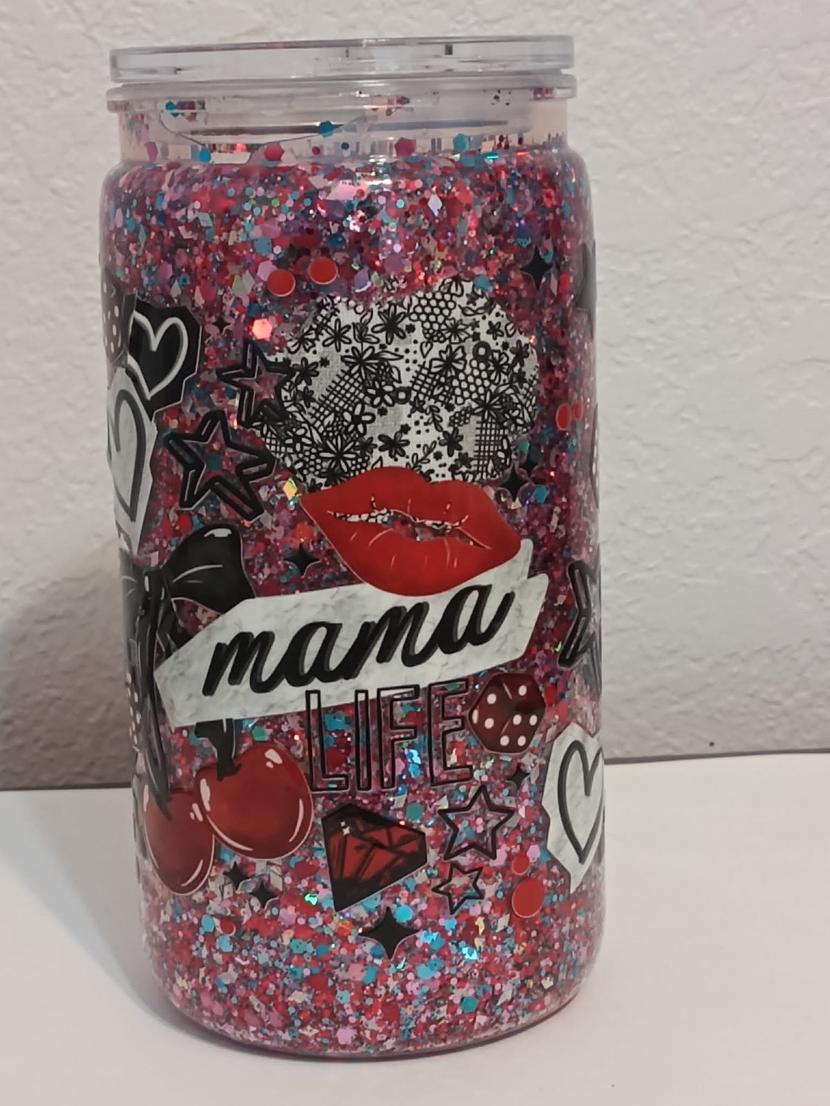 Mama Life – 16oz Dry Snowglobe Cup
