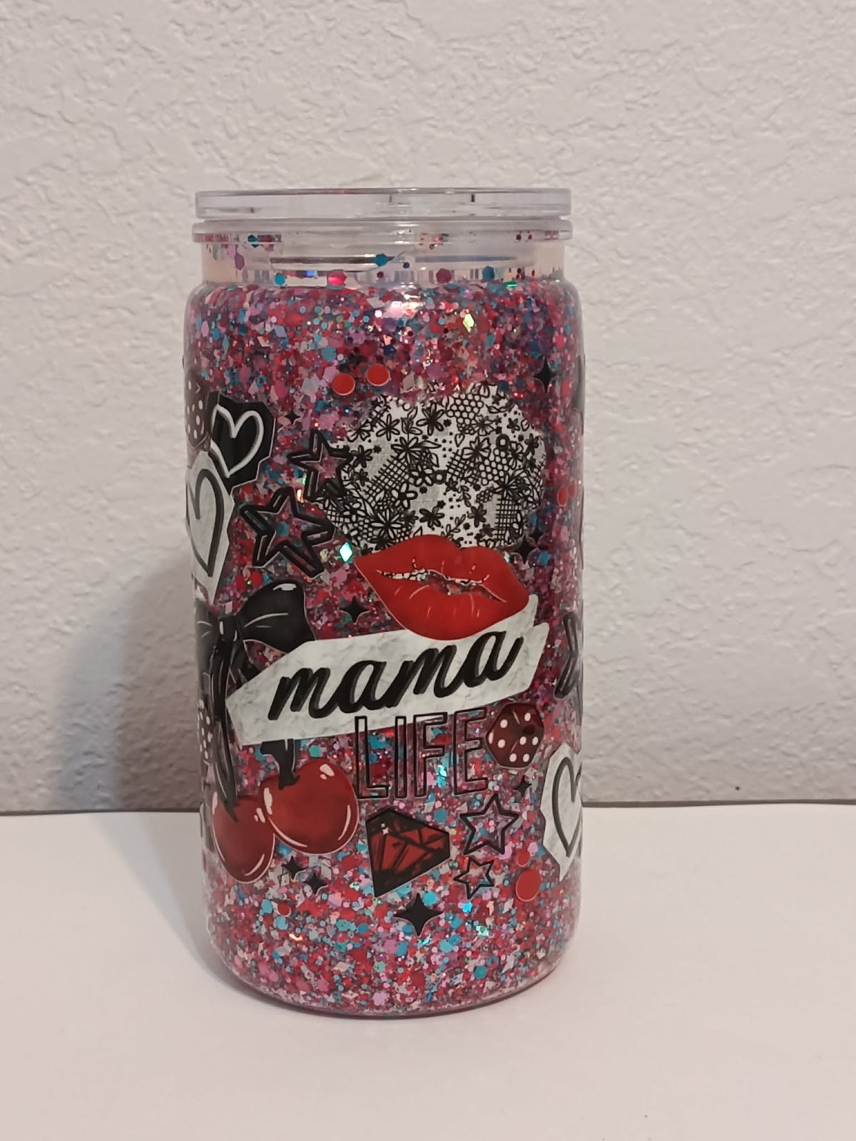 Mama Life – 16oz Dry Snowglobe Cup