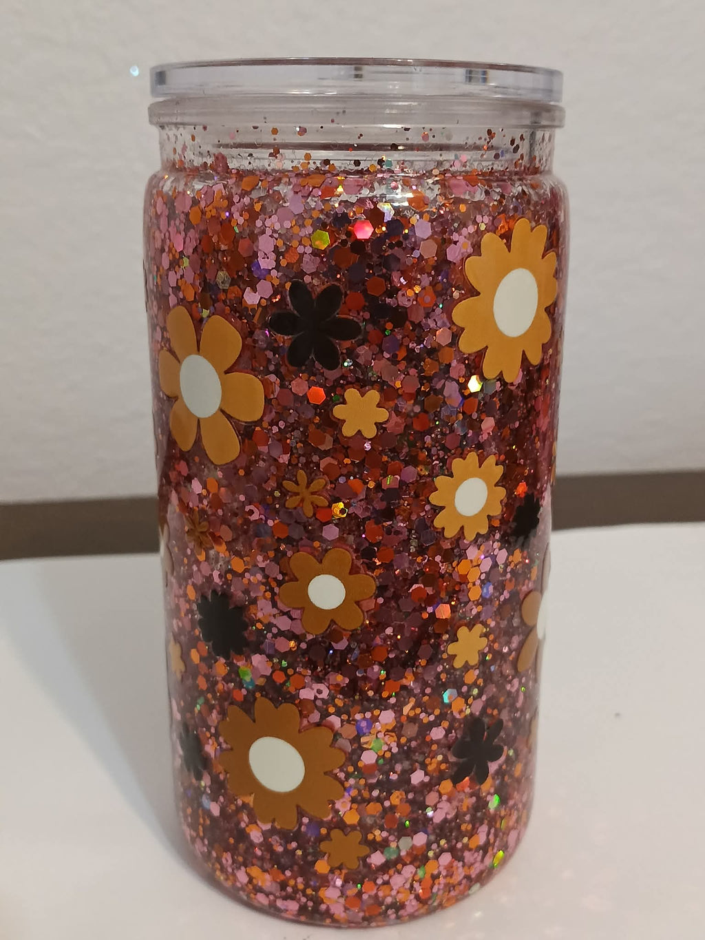 Retro Daisy 16oz Snowglobe Cup