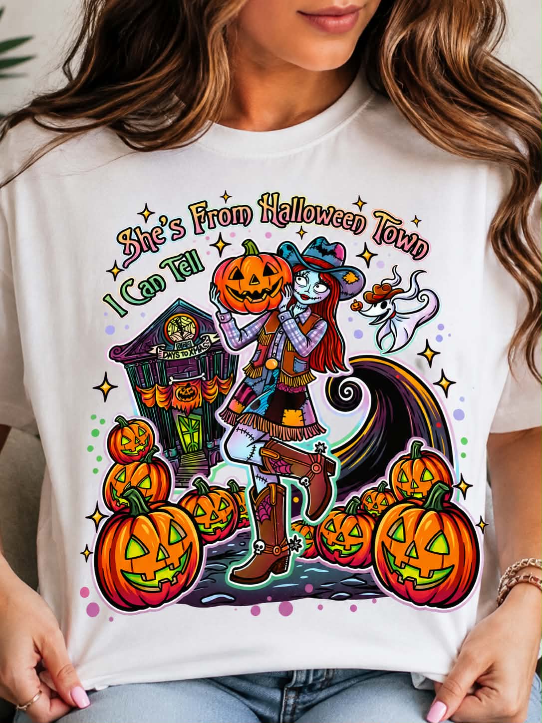 She's From Halloween Town I Can Tell – DTF Transfer Design