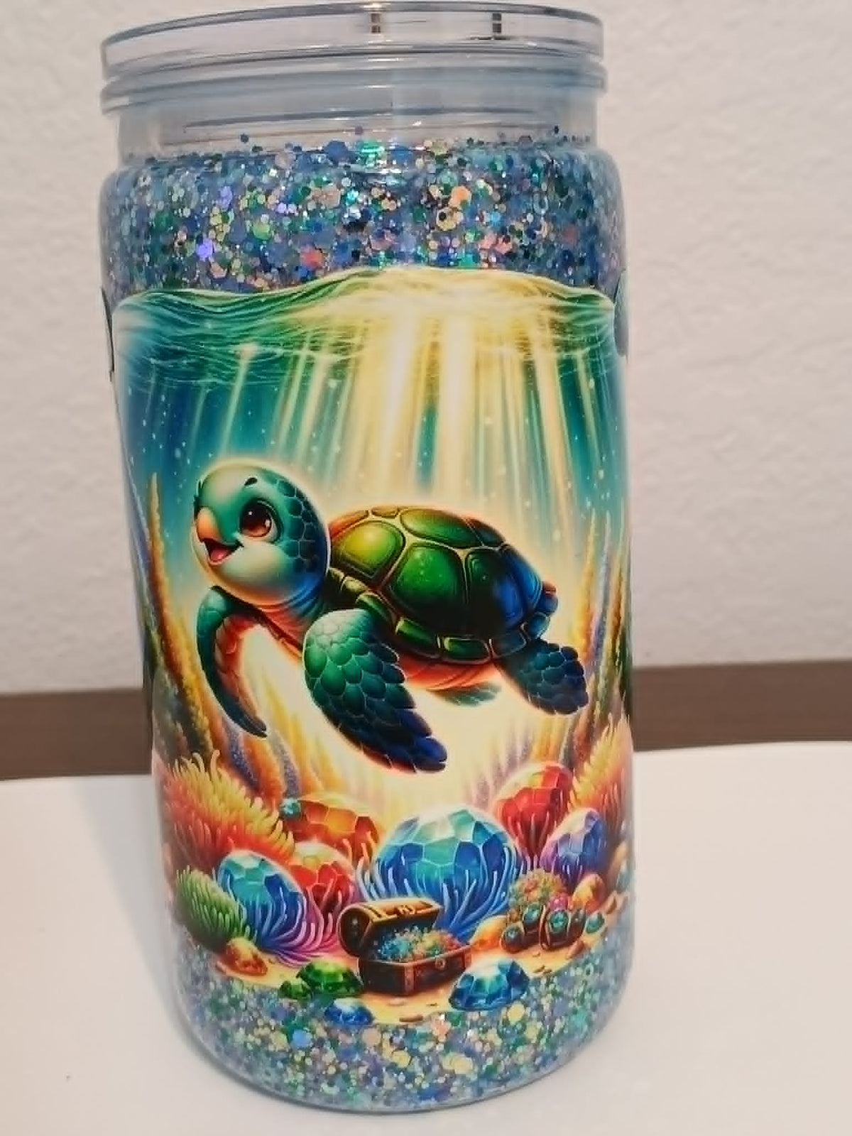 Sea Turtle 16oz Dry Snowglobe Cup