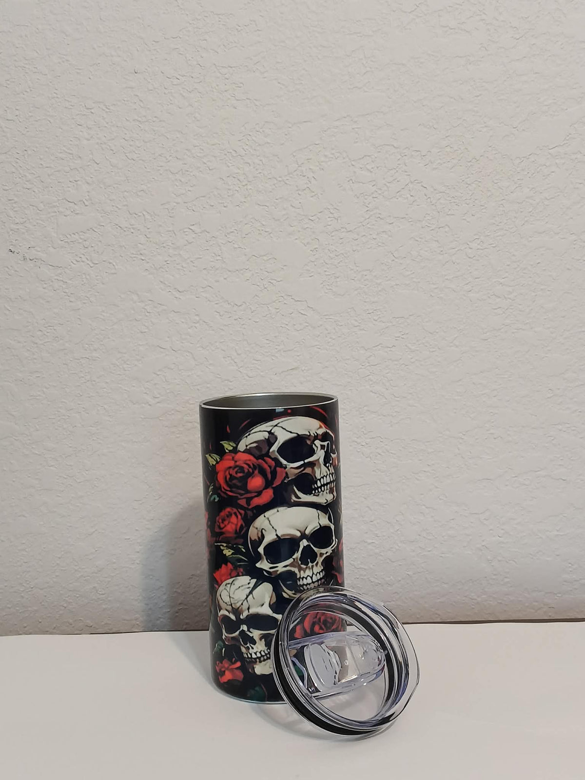 Skulls with Roses 15oz Stainless Steel Tumbler