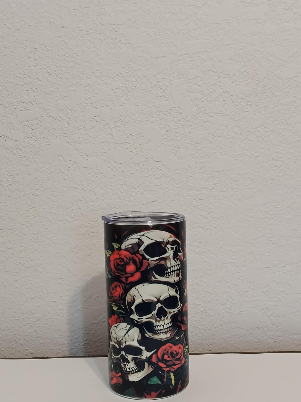 Skulls with Roses 15oz Stainless Steel Tumbler