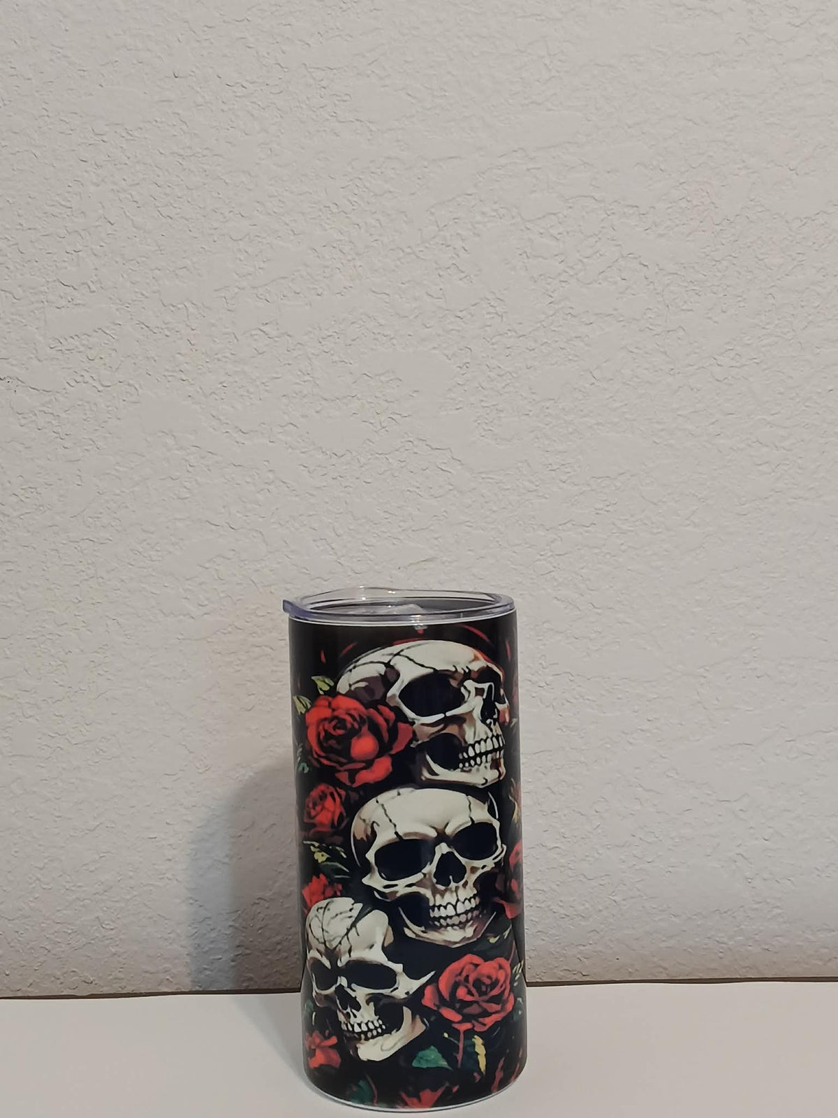 Skulls with Roses 15oz Stainless Steel Tumbler