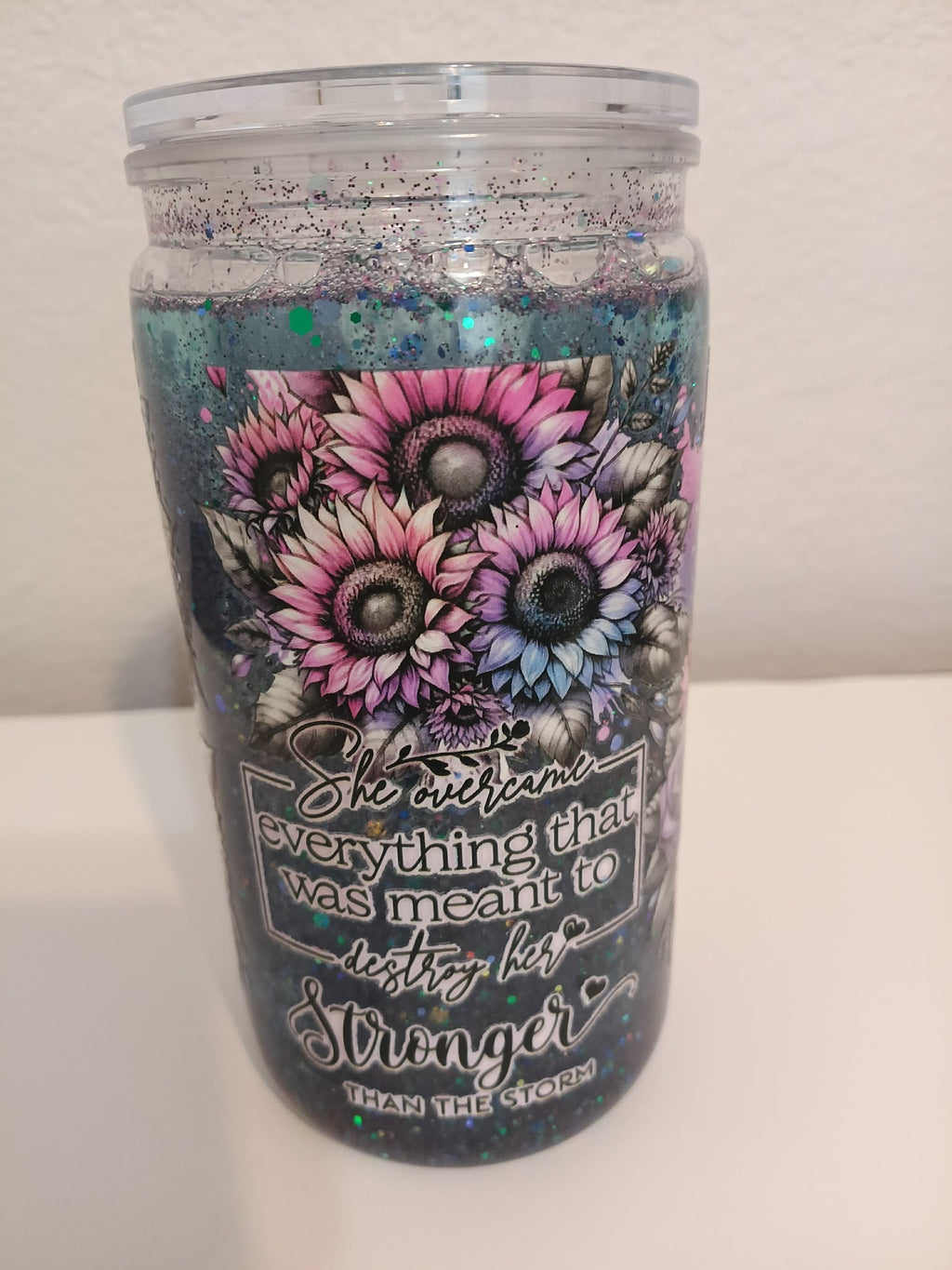Midnight bloom Snowglobe Tumbler