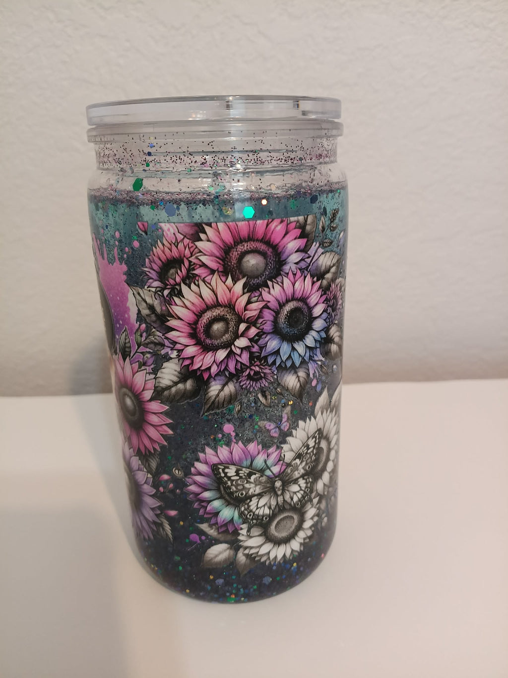 Midnight bloom Snowglobe Tumbler
